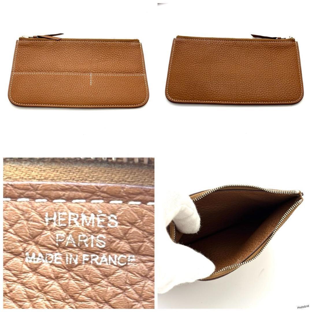 【最高級美品】エルメス ドゴンGM シルバー金具 二つ折り財布 長財布