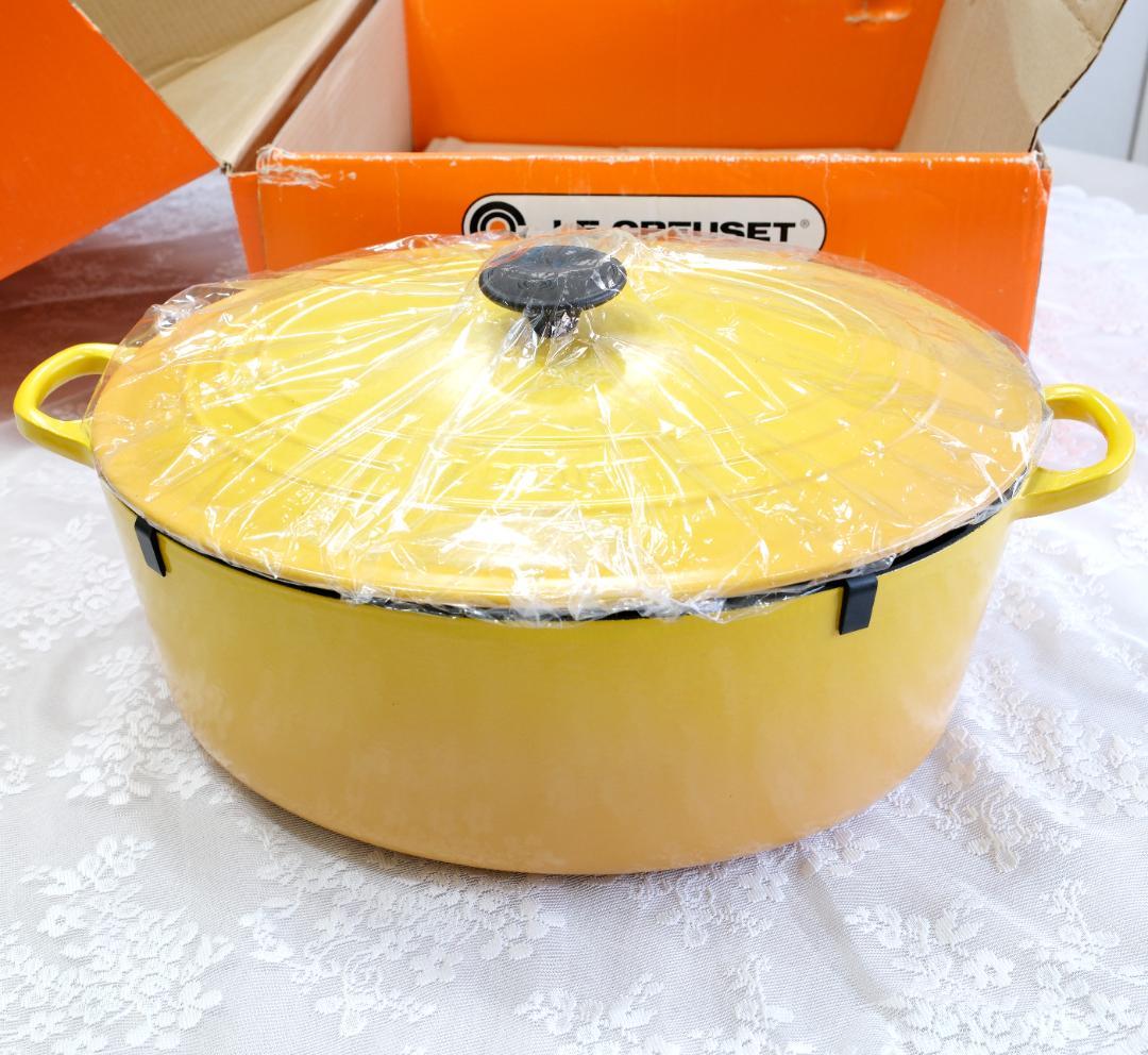 【未使用】日本未発売ルクルーゼ ホーロー鍋35cm
