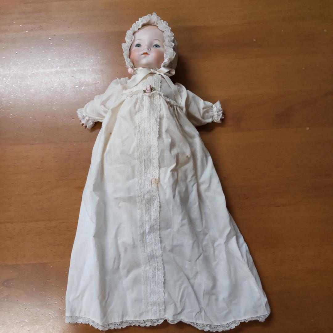 アーモンドマルセルタイプ　ベビードール　アンティーク風　人形　ブロカント　蚤の市