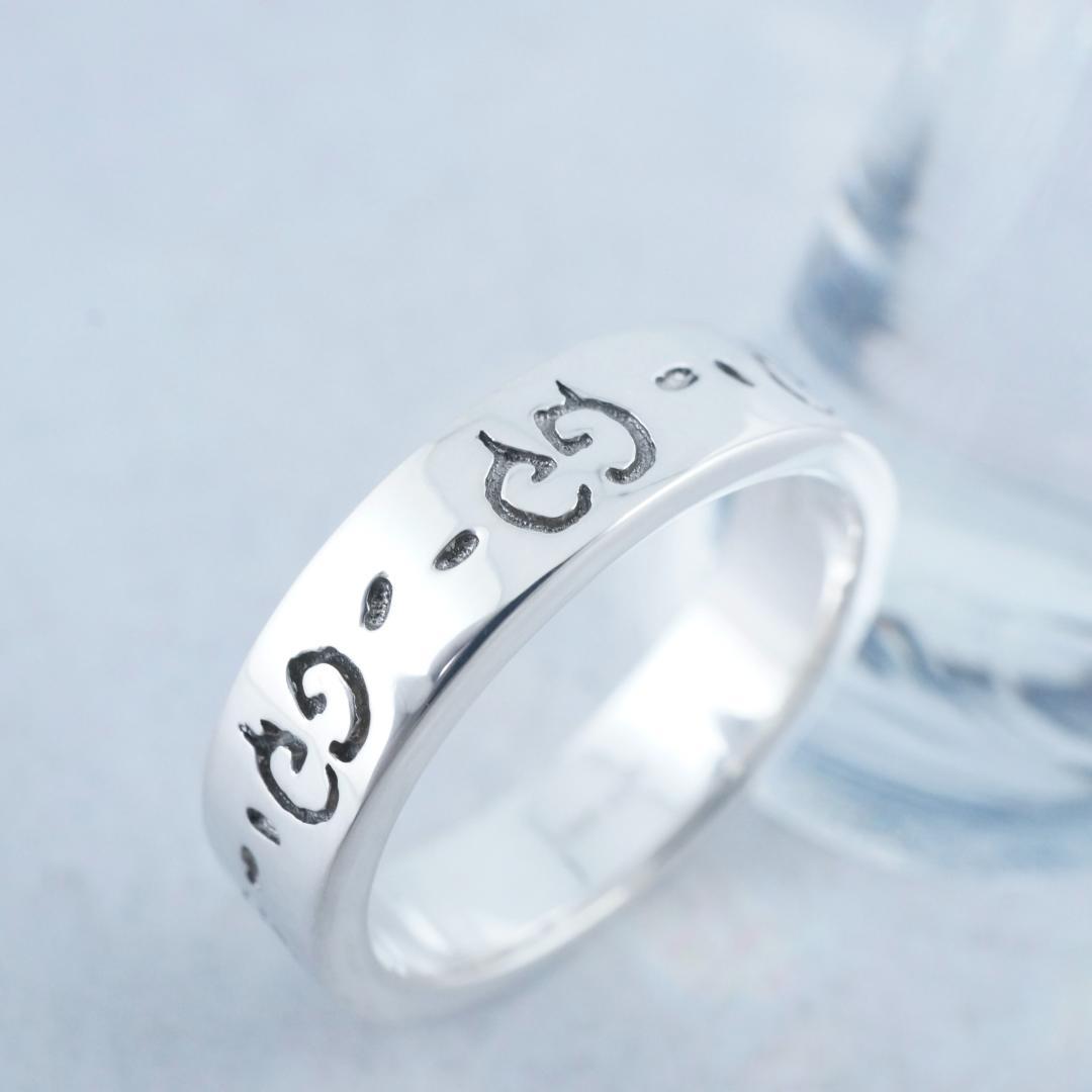 新品仕上 グッチ ゴースト SV925 ドクロ スカル リング サイズ 22