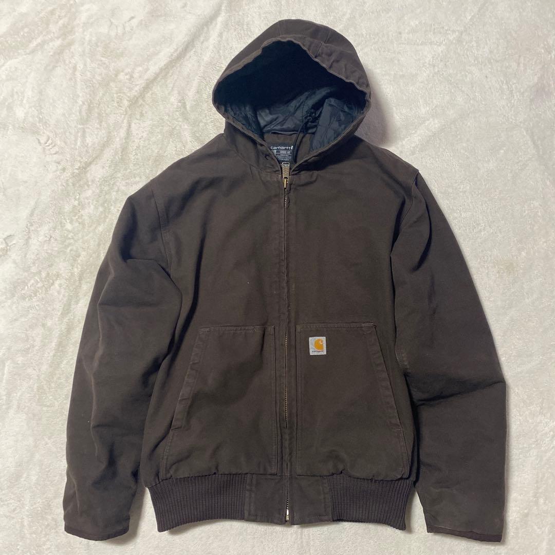 ✨希少✨Carhartt ダークブラウン フード付きジャンパー