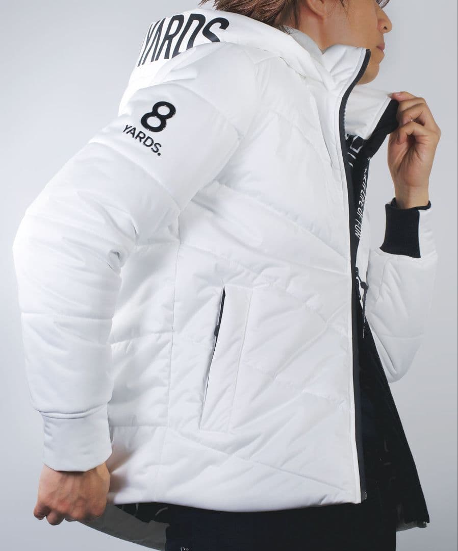 Y*y様 8YARDS ハチヤーズ ホワイト 中綿ビックフーディー L