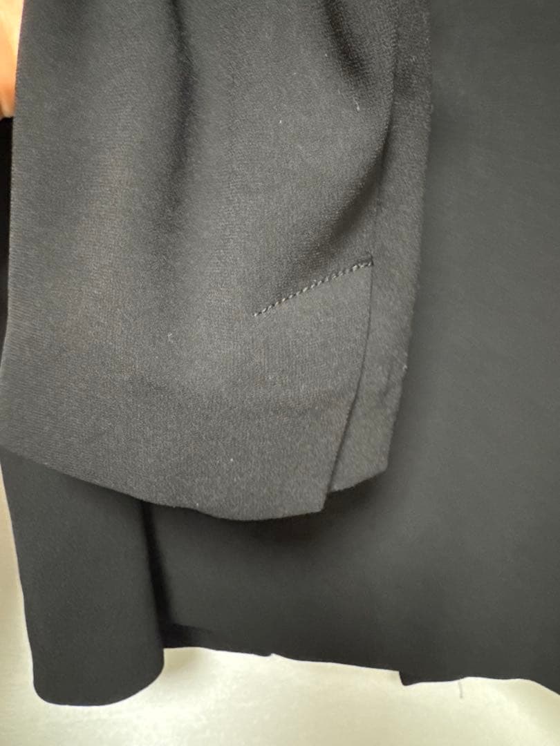 Theory 22SS Powder Crepe ジャケット・ワイドパンツ 黒