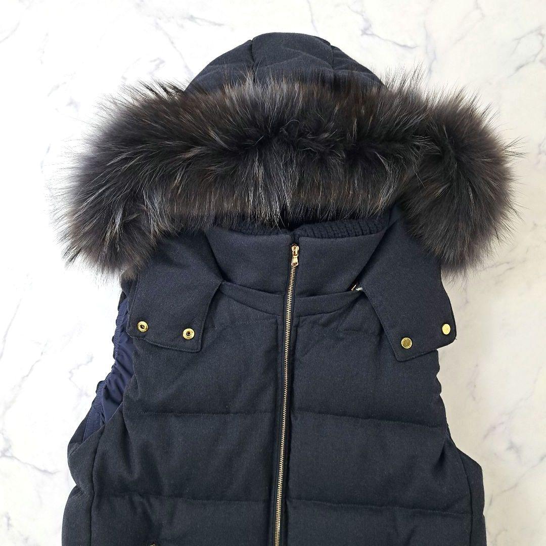 03サイズ★TATRAS タトラス ルセラ ダウンベスト ファー ウール