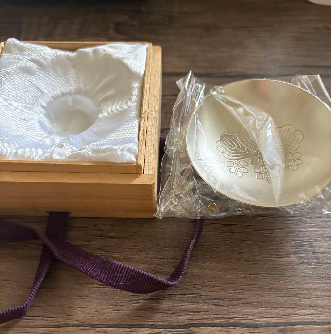 造幣局製　銀杯　盃　45.4グラム　純銀　SILVER 1000 刻印