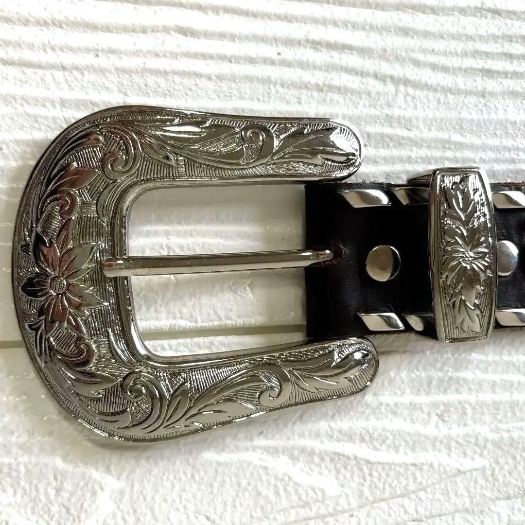 高級✨Kippys スワロフスキー スタッズ 装飾 ブラウンレザーベルト ピンク