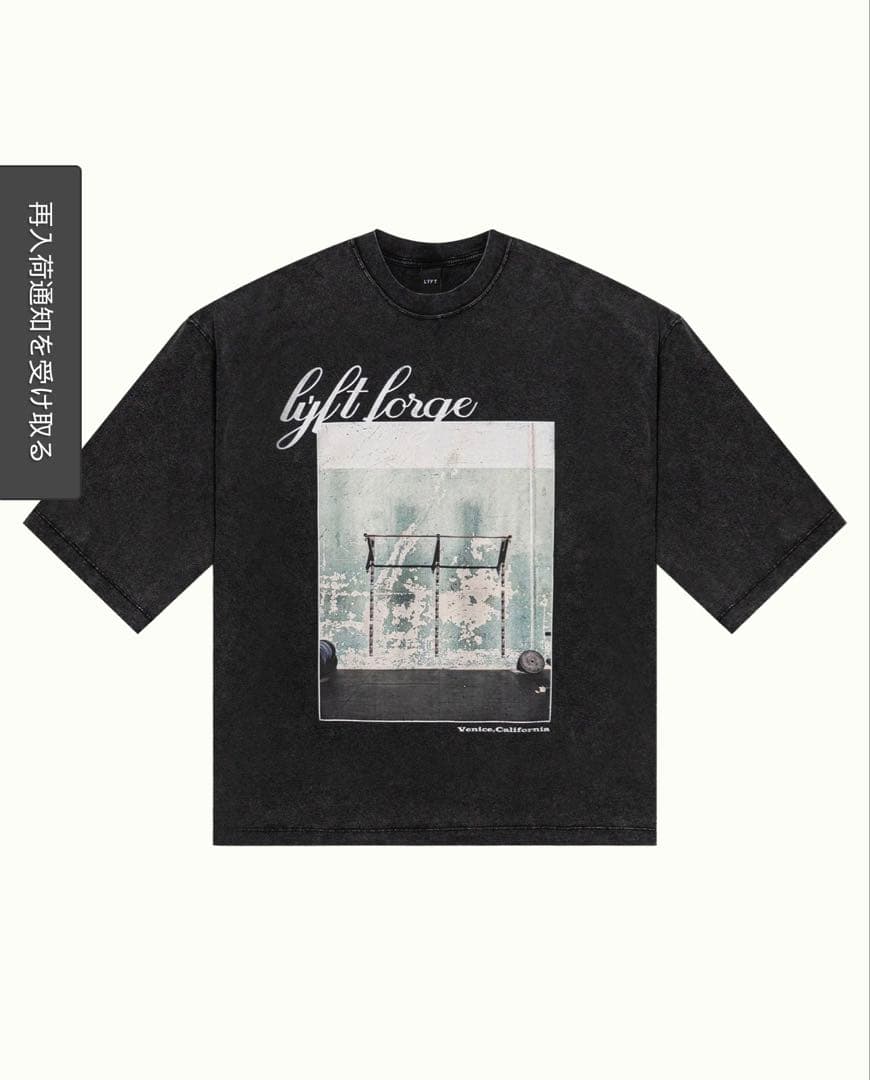LYFT/リフト　ゴールドジムコラボ　 Tシャツ ブラック