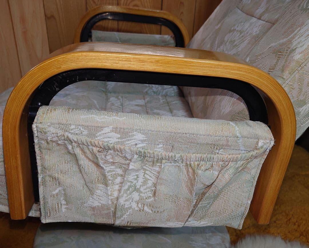 リクライニングアームチェア フットレスト 回転椅子 イス いす chair