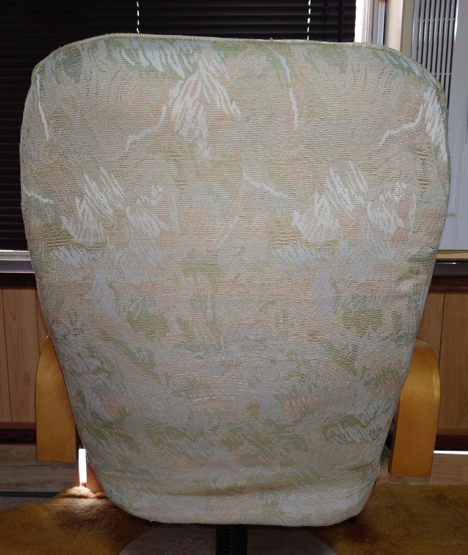 リクライニングアームチェア フットレスト 回転椅子 イス いす chair