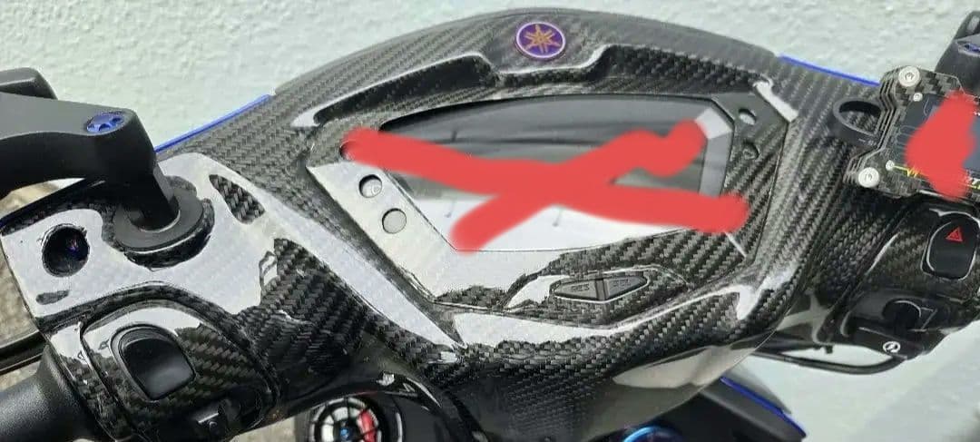 シグナスX5型用メーターカウル本物カーボン交換タイプ