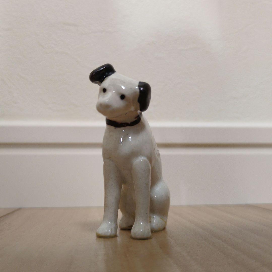 ビクター　陶器製犬の置物 大小セット　昭和レトロ