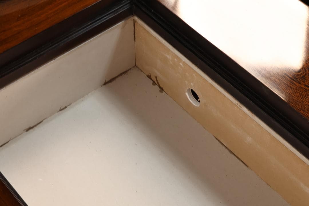 新品未使用　鉄刀木（タガヤサン）総無垢　関西火鉢　4尺　天厚7.5　BJ217