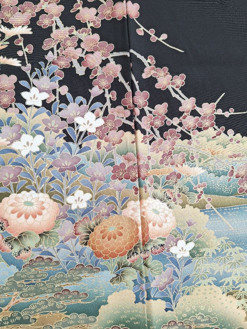 着物リメイクワンピース3682