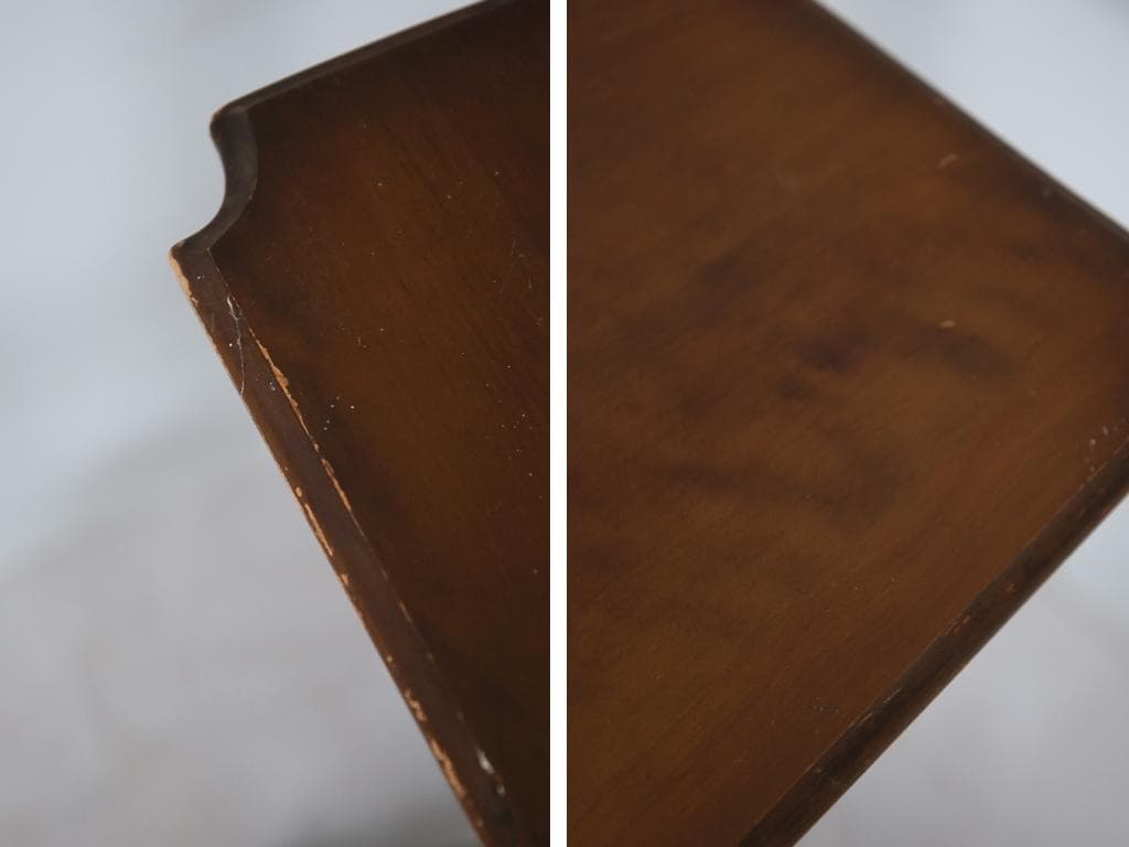 英国アンティーク木製サイドテーブルj/オケージョナル/作業机/飾り棚91-206