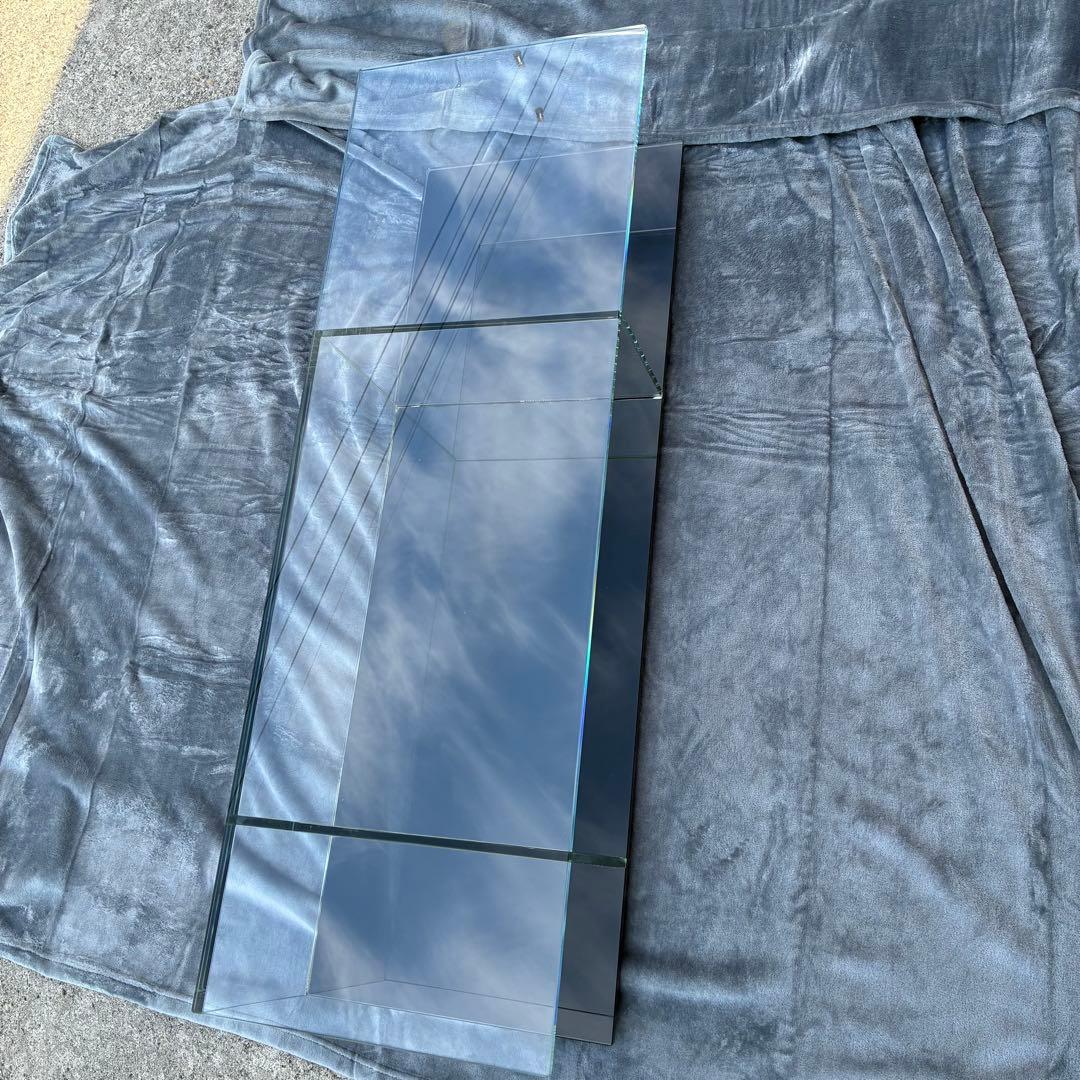 美品　カッシーナ　ガラステーブル　レクタングラー　269 MEX　テーブル