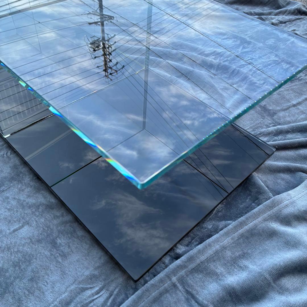 美品　カッシーナ　ガラステーブル　レクタングラー　269 MEX　テーブル