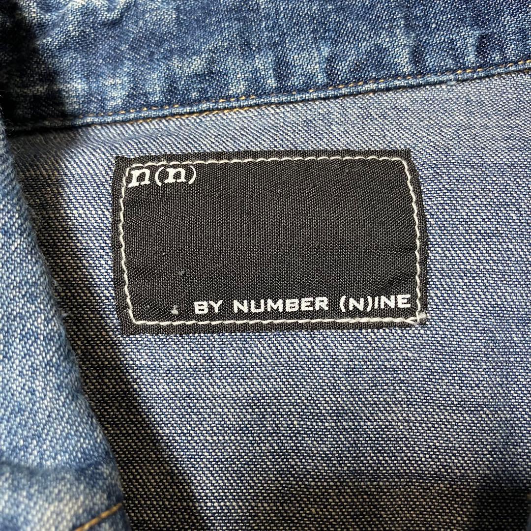 【美品4】NUMBER(N)INE デニムウエスタンシャツ