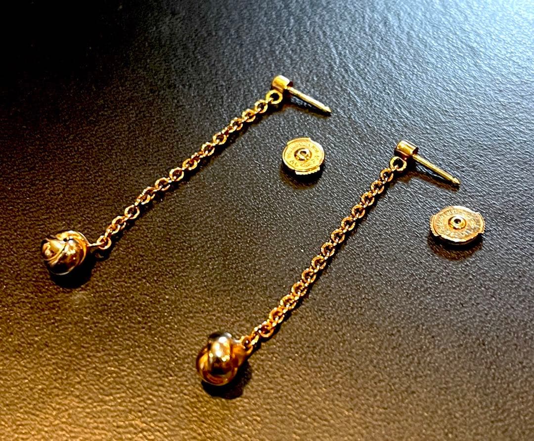 Cartier ピアス　パンピーユボール　スイングドロップチェーン　3カラー