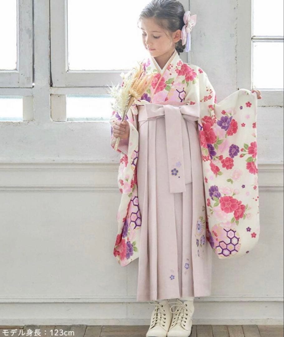 アリサナ　袴　120 ピンク　髪飾り付き