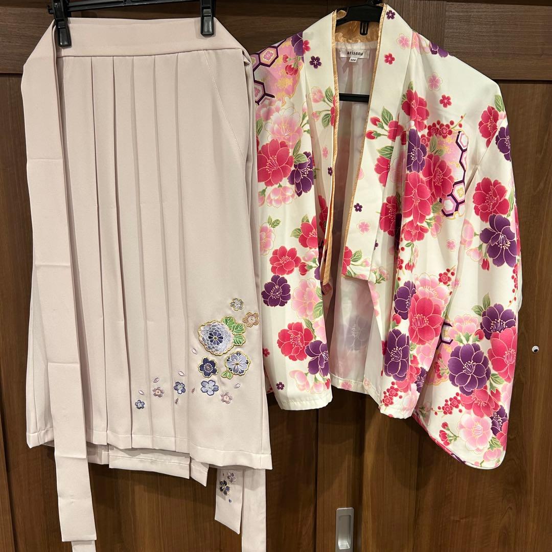 アリサナ　袴　120 ピンク　髪飾り付き