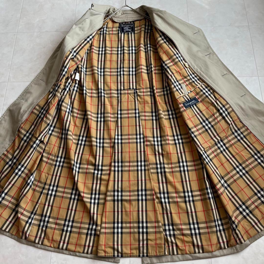 バーバリー メンズトレンチコート XLサイズ ベルト ライナー付 ノバチェック