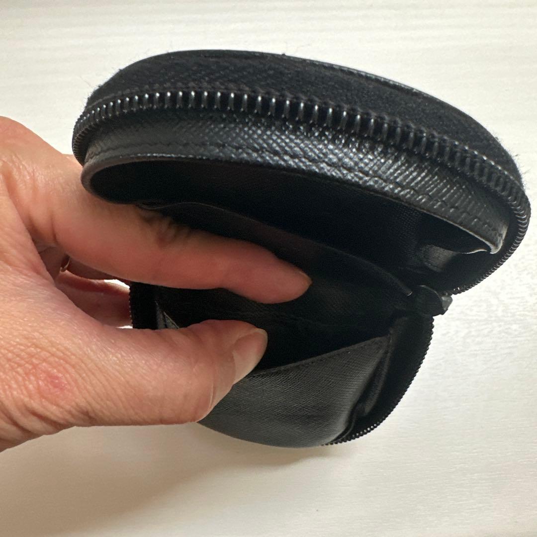 【美品】PRADA サフィアーノNEROレザー ケース