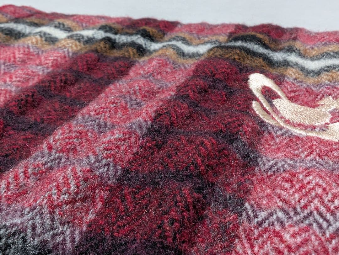 超美品ꕤ【Vivienne Westwood】オーブ刺繍チェック柄マフラー