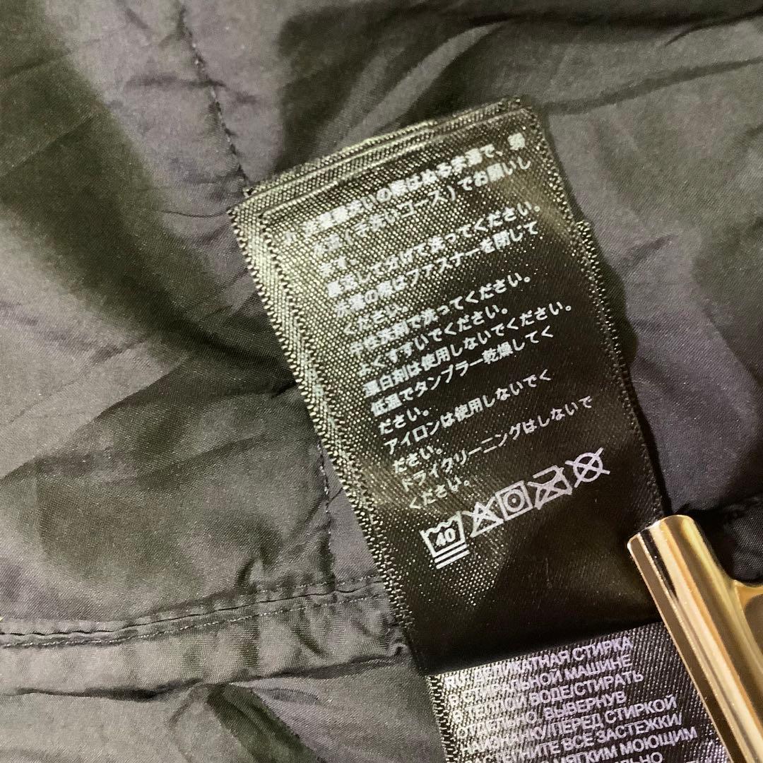 ノースフェイス ダウンベスト 550フィル 刺繍ロゴ ブラック 黒 XL