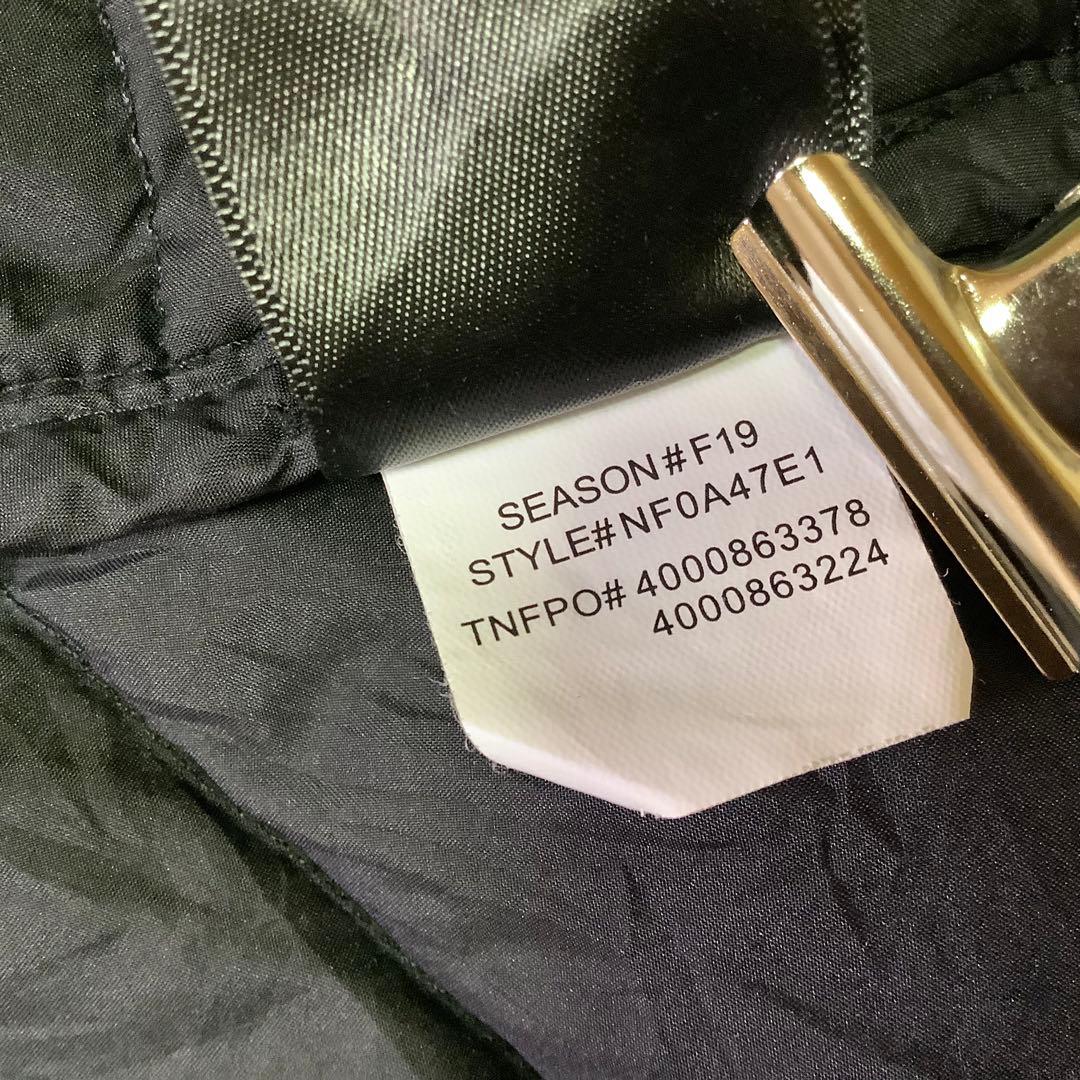 ノースフェイス ダウンベスト 550フィル 刺繍ロゴ ブラック 黒 XL