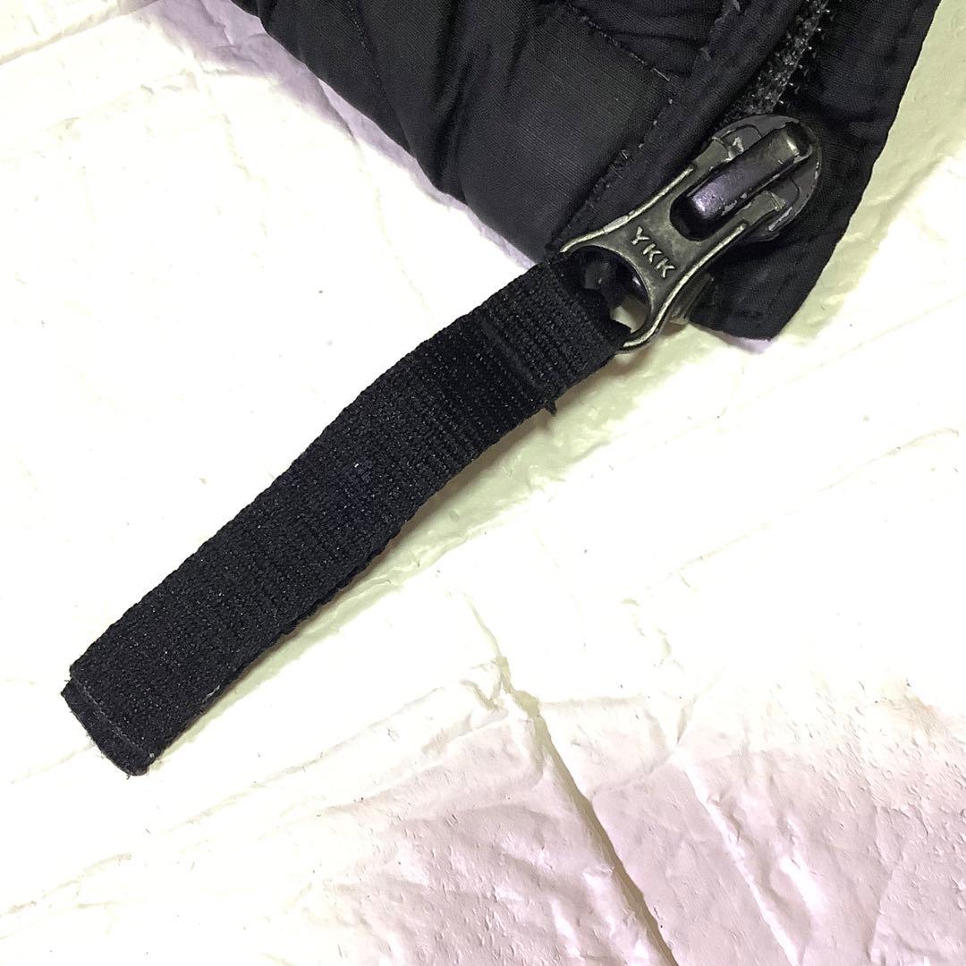 ノースフェイス ダウンベスト 550フィル 刺繍ロゴ ブラック 黒 XL