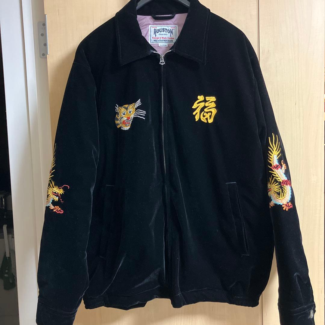 HOUSTON ブラック ベトジャン　別珍