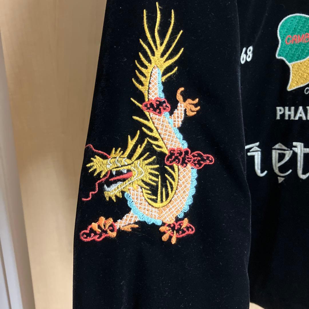 HOUSTON ブラック ベトジャン　別珍