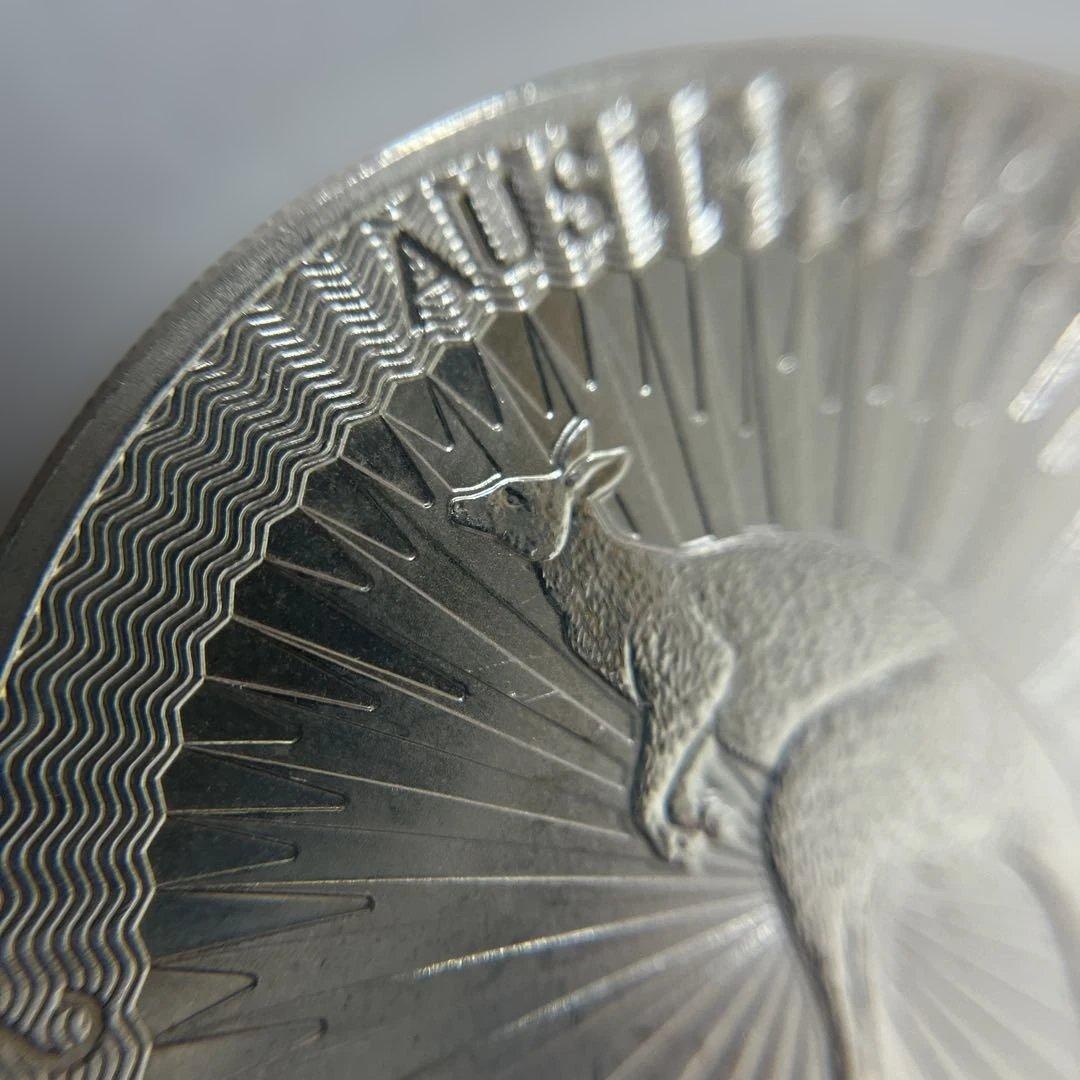 【純銀】オーストラリア　カンガルー 銀貨　1oz ケース付き　⑥