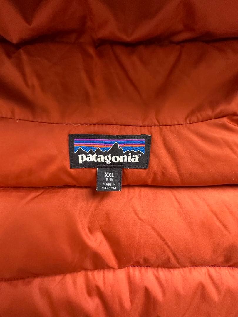 パタゴニア キッズ ハイロフト ダウン セーター フーディ XXL ネイビー