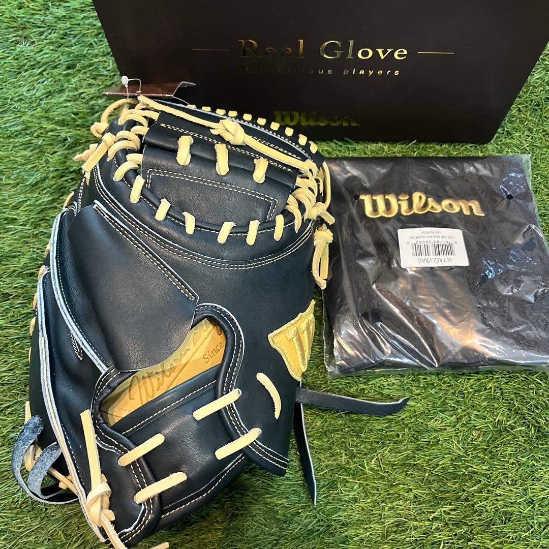 ウイルソン 限定カラーWブラック　硬式用 キャッチャーミット CM33型 右投用