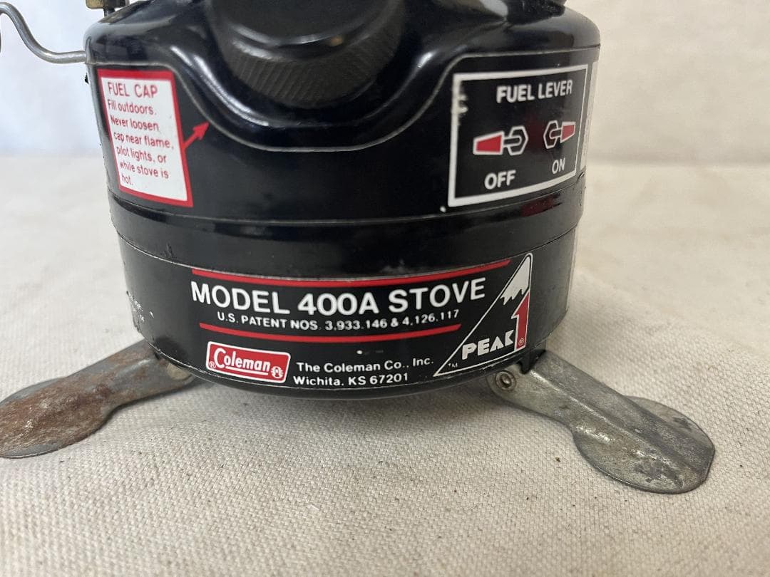 中古現状！【Coleman】コールマン ピークワン モデル４００Ａ 動作良好