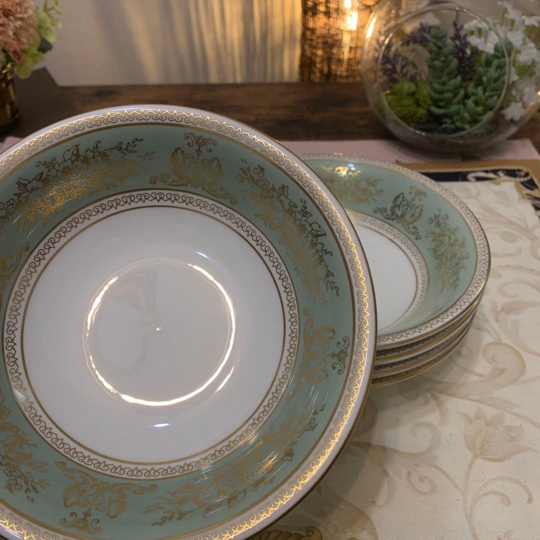 ウェッジウッド コロンビア　セージグリーン 15.5cm サラダボウル5枚