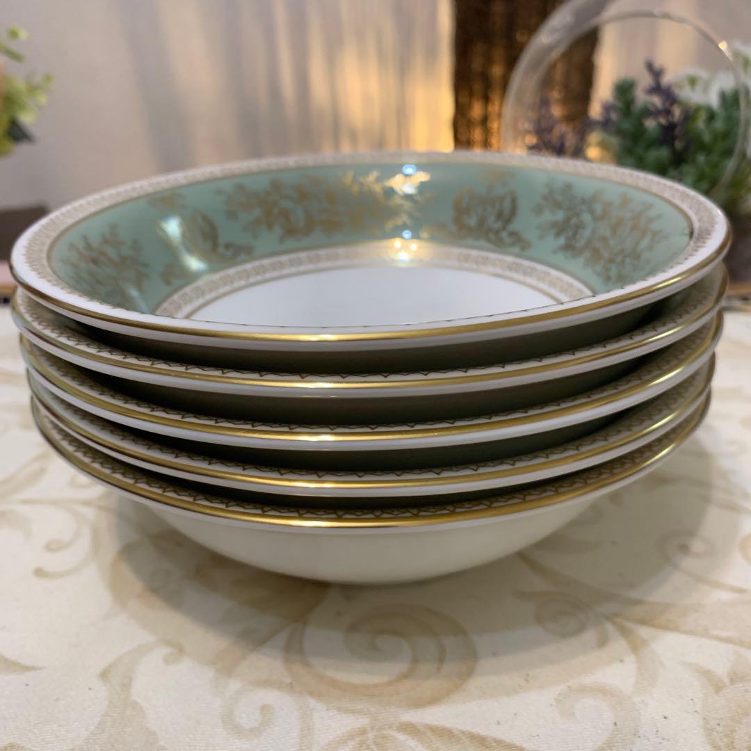 ウェッジウッド コロンビア　セージグリーン 15.5cm サラダボウル5枚