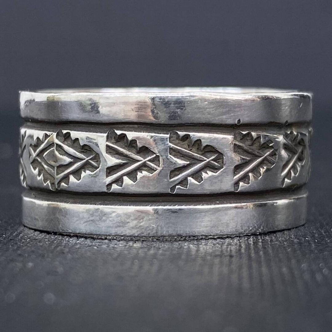 NAVAJO Rick Enriquez シルバー ネイティブ リング 27号
