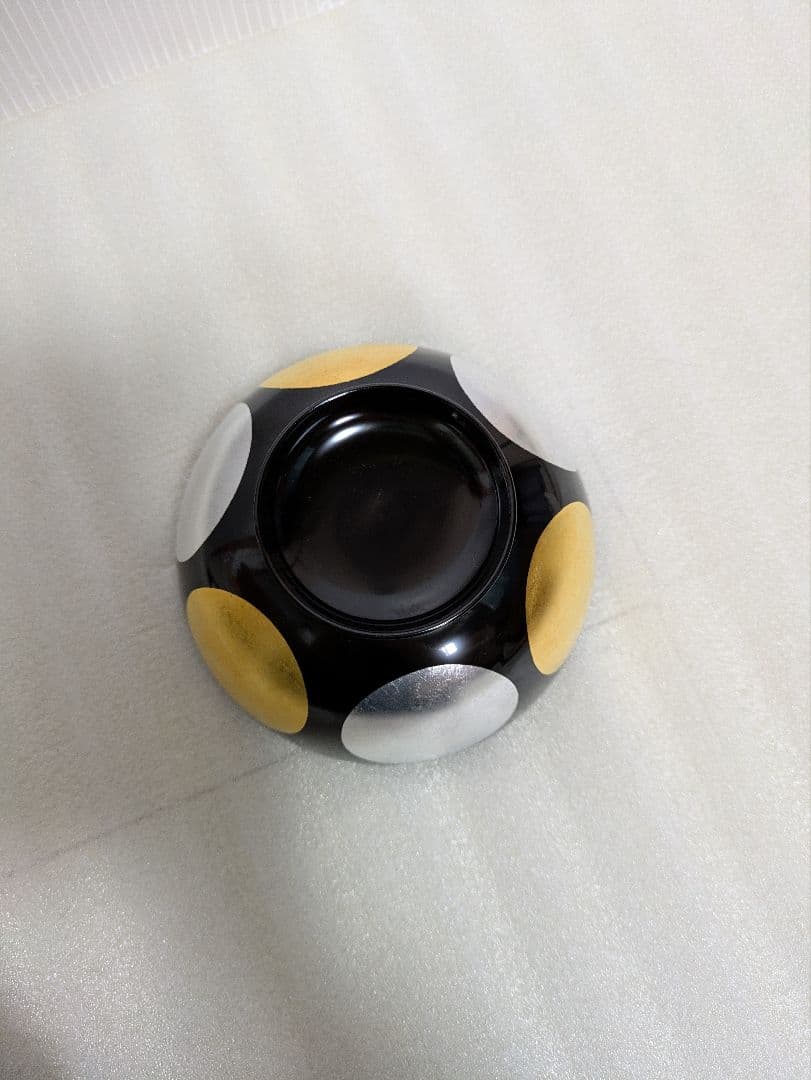 【川連漆器】煮物椀　黒　日月