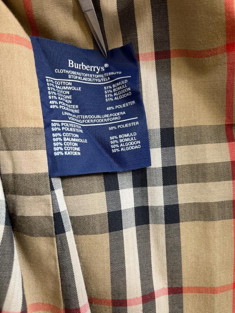 希少 Burberrys ライナー付 黒トレンチ メンズM〜L相当