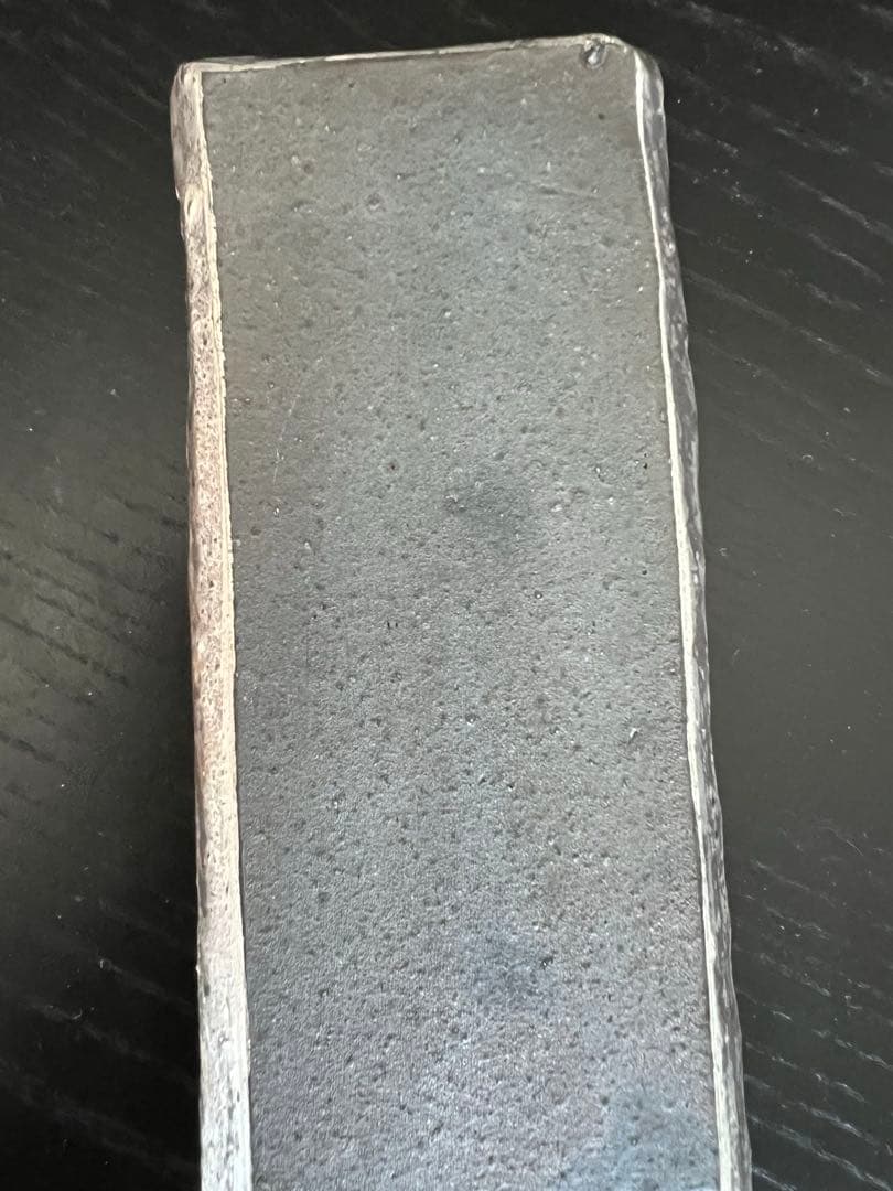 谷井直人　銀彩シルバー×黒 長皿（細）　希少　限定レア　(印Aテープあり)