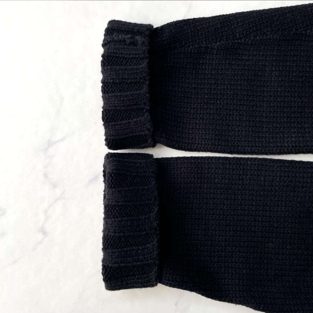 LAUREN RALPH LAUREN シャツドッキングニット ブラック XS