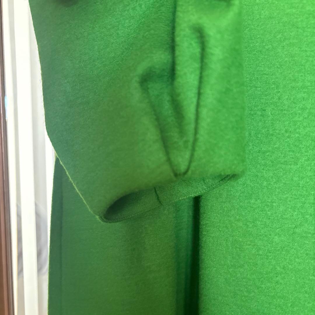 エムズグレイシー 38 スカラップ　ワンピース　2024 コサージュ　グリーン