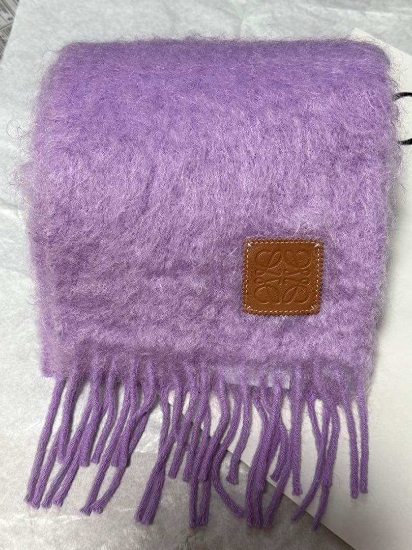 Aya　LOEWE ロエベ　ラベンダー マフラー