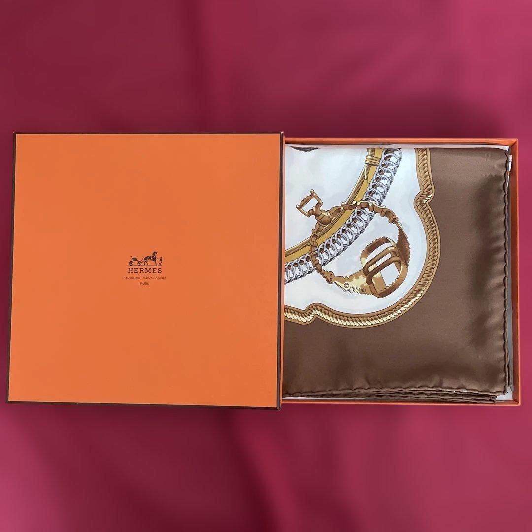 【HERMES】大判スカーフ(平成レトロ)