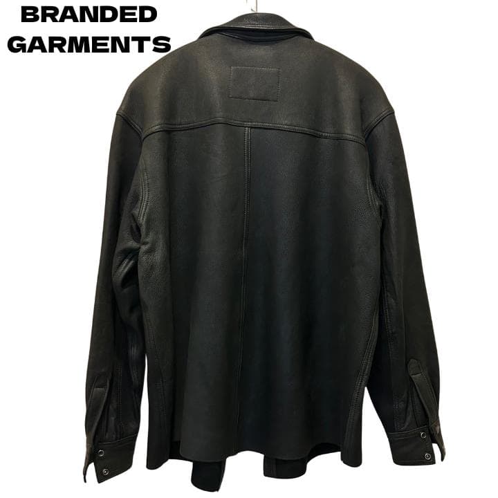 BRANDED GARMENTS ブラック レザーシャツジャケット M