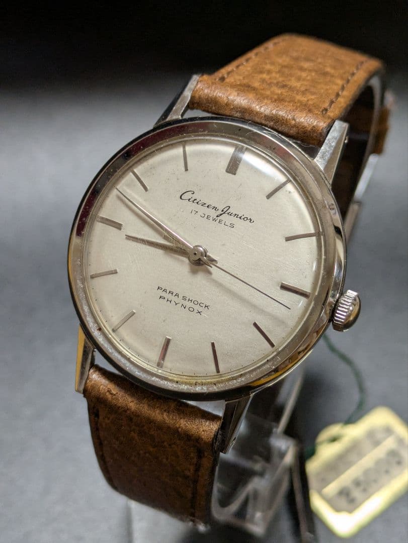 Citzen Junior 手巻き時計 シルバー アンティーク時計