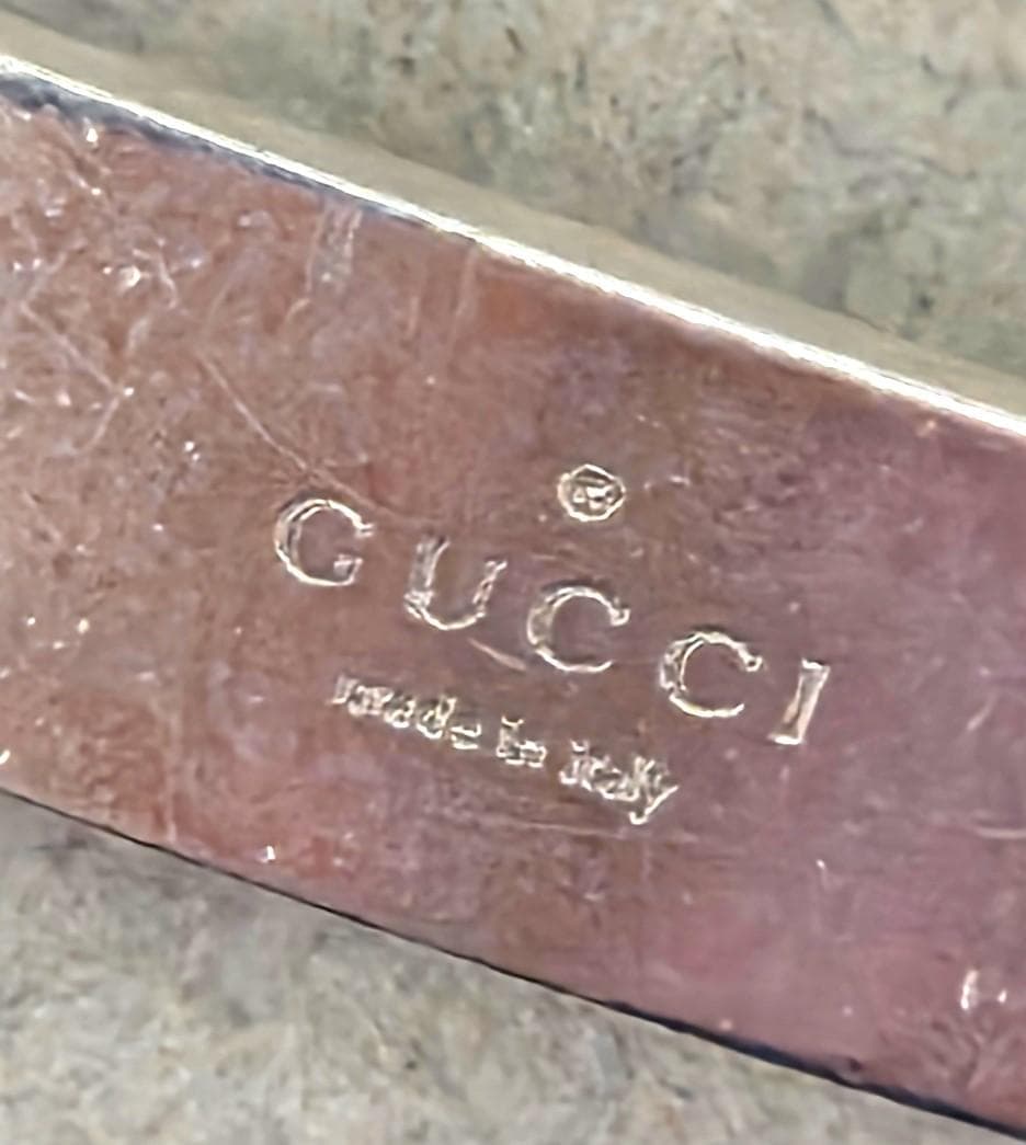 GUCCI グッチ プレート　ID　Ag925　ブレスレット　箱付き　43032