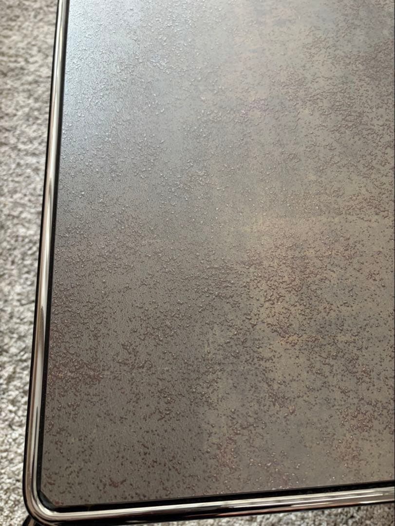 MARCAL コーヒーテーブル　セラミック天板　ブラッククロームフレーム